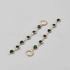 Плоские круглые серьги-кисточки из сплава с застежкой-рычагом&nbsp;EJEW-WH0020-35A