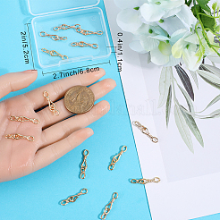 15 шт. латунные застежки-крючки и S-образные крючки&nbsp;KK-BBC0009-36