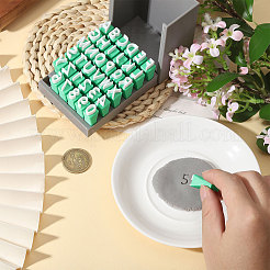 Наборы глиняных штампов с заглавными буквами из пластика&nbsp;DIY-WH0591-269B