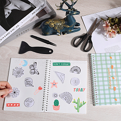 Блокнот для сбора наклеек формата А5 с отрывными листами на спирали&nbsp;AJEW-CP0007-85A