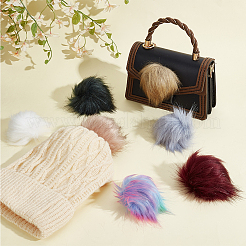 16 шт. 8 вида полиэстеровых помпонов&nbsp;DIY-PH0032-52