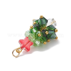 Латунь стекло кулоны&nbsp;PALLOY-JF04563-02