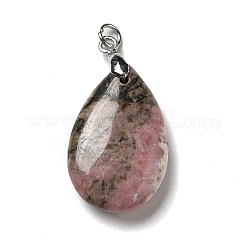 Природные подвески родонит&nbsp;G-H286-04P-04