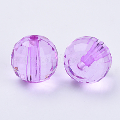 Прозрачные акриловые бусины&nbsp;TACR-Q254-8mm-V48