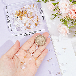 200 шт. 2 цвета фурнитура для сережек-гвоздиков из нержавеющей стали 304&nbsp;STAS-BBC0008-89B