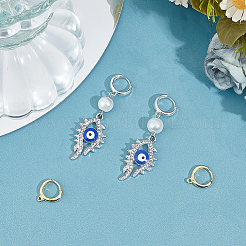 4 шт. 2 стильные серьги-кольца из стерлингового серебра 925 пробы STER-GO0001-07