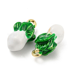 Латунь эмаль подвески&nbsp;KK-P258-17C-G