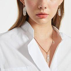 20 шт. подвески с заостренным кончиком из натурального кварцевого кристалла&nbsp;FIND-FG0001-58