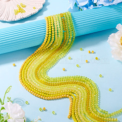 10 нити 10 стилей гальванизированные непрозрачные стеклянные бусины нити&nbsp;GLAA-TA0003-60