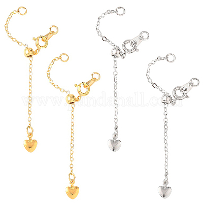 4 шт. двухцветные латунные концевые цепи&nbsp;FIND-YW0010-34-1