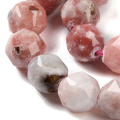 Натуральные нити из яшмы в цвету сливы G-NH0021-A20-01-1