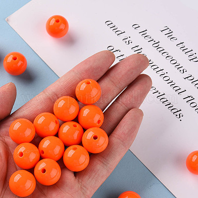 Непрозрачные акриловые бусины MACR-S370-C16mm-20-1