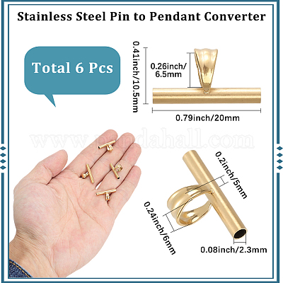6 шт. конвертер из нержавеющей стали для крепления штифта к подвеске&nbsp;FIND-SC0019-08-1