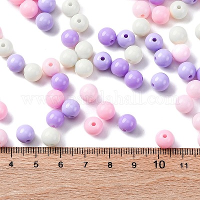 Непрозрачные акриловые бусины&nbsp;SACR-Q004-02N-1