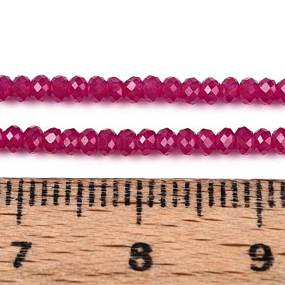 Нити бусин из красного корунда&nbsp;G-G106-A45-05-1