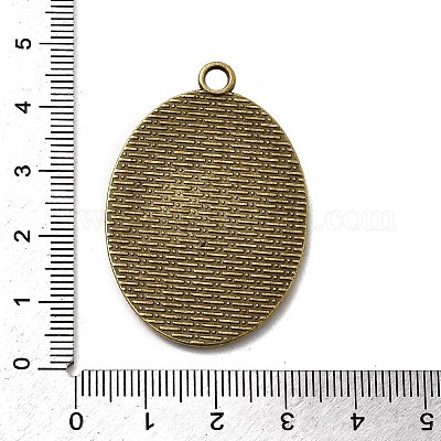 Тибетском стиле сеттинги сплав цинка кулон кабошон&nbsp;X-TIBEP-M004-01AB-NR-1