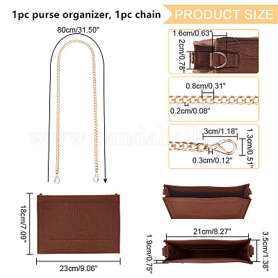 Вставка-органайзер для кошелька из шерстяного войлока&nbsp;PURS-WR0006-84-1