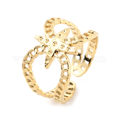 Фурнитура для манжет из нержавеющей стали 304 в форме звезды RJEW-D002-22G-1