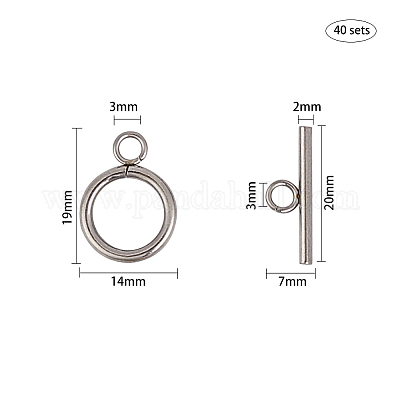 Застежки-тоглы из нержавеющей стали 304 STAS-UN0002-23B-1