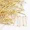 Brass Ball Head Pins, Cadmium Free & Lead Free, Golden, 18x0.5mm, 24 Gauge, Head: 2mm, about 8570pcs/bag