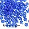 K9 Glass, Imitation Austrian Crystal Beads, Grade AAA, Faceted, Rondelle, Blue, 4x3mm, Hole: 0.7~0.9mm