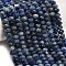 Natural Sodalite Beads Strands, Rondelle, Faceted, 9.5~10x6.5~7.5mm, Hole: 1mm, about 54~57pcs/strand, 15.24~15.43''(38.7~39.2cm)