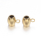 Ion Plating(IP) 304 Stainless Steel Tube Bails, Loop Bails, Oval, Golden, 9x7x6mm, Hole: 2mm, Inner Diameter: 3mm