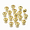 CCB Plastic Beads, Faceted, Rondelle, Golden, 6x4.5mm, Hole: 1.4mm , about 494pcs/38g