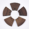 Walnut Wood Pendants, Trapezoid, Saddle Brown, 18x22.5x2.5~3mm, Hole: 1.8mm