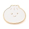 Food Enamel Pins, Light Gold Alloy Brooch, Baozi, Food, 22.5x25.5x1.5mm