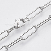 Колье из латуни круглой овальной формы&nbsp;MAK-S072-05A-P