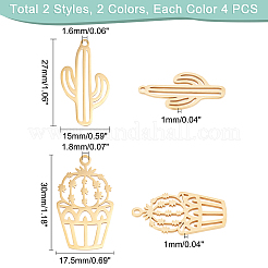 16 шт. 4 стиля ионного покрытия (IP) 201 подвески из нержавеющей стали&nbsp;STAS-DC0006-38