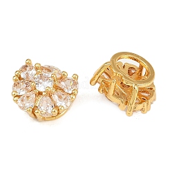 Цветок латунные микро проложить кубического циркония многожильных соединения&nbsp;KK-Z122-07G