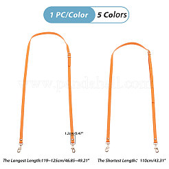 5 шт. 5-х цветные регулируемые ручки для сумки из искусственной кожи&nbsp;DIY-PH0013-91