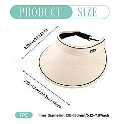 1 шт. полиэстеровая солнцезащитная шляпа&nbsp;AJEW-TA0002-57C