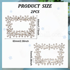 Украшение для обуви из хрусталя и горного хрусталя из сплава&nbsp;ALRI-FG0001-03A