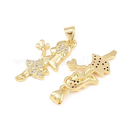 Латунные микро проложить кубического циркония подвески&nbsp;KK-C162-030G