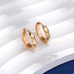Серьги-кольца из нержавеющей стали 304&nbsp;EJEW-D331-10G