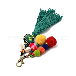 Богемный этнический стиль помпон мяч кисточка кулон украшения&nbsp;FIND-WH0150-42
