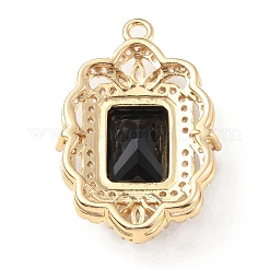 Латунь с подвесками из стекла k9 и стразами&nbsp;KK-C024-07KCG-02