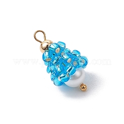 Подвески-слезинки из стеклянных бусин&nbsp;PALLOY-MZ00636