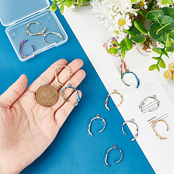 12 шт. подвески из нержавеющей стали 304 двух цветов&nbsp;STAS-UN0046-31