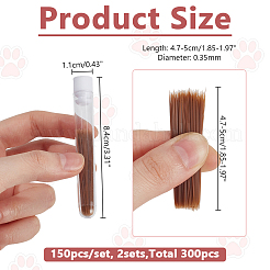 Пластиковые имитирующие усы животных для рукоделия и валяния&nbsp;DIY-WH0430-904C-04