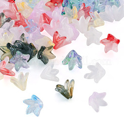 80 шт. двухцветный колпачок для бусин лэмпворк ручной работы&nbsp;LAMP-TA0001-18