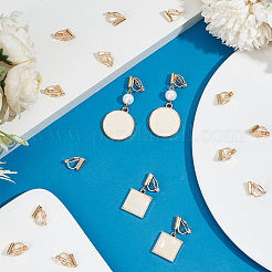 Латунные клипсы серьги&nbsp;KK-SC0004-81KCG