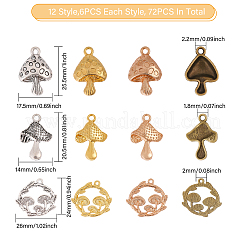 Подвески из сплава 72 шт.&nbsp;DIY-CA0006-55