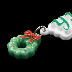 Кабошоны из непрозрачной смолы с рождественской тематикой&nbsp;CRES-D011-01B