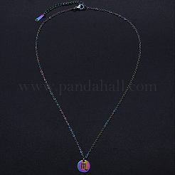 201 подвеска из нержавеющей стали ожерелье&nbsp;LS-NJEW-S105-JN627-8