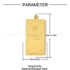Подвески из нержавеющей стали 304&nbsp;STAS-OY010-60G
