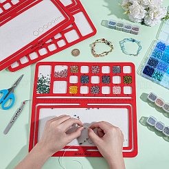 Доска для дизайна из фетровых бусин&nbsp;DIY-WH0419-98B-02